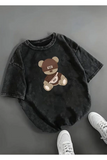 The Best Bear Baskılı Unisex Oversize T-shirt