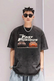 The Fast and The Furious Baskılı Unisex Oversize Vintage T-shirt