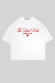 The Last Peak Baskılı Beyaz Oversize Unisex Tshirt