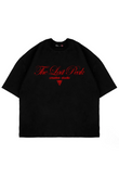 The Last Peak Baskılı Siyah Oversize Unisex Tshirt