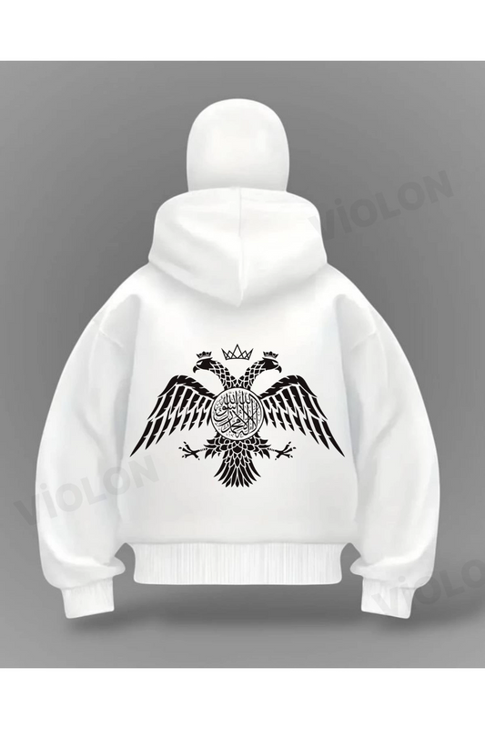 Türk Kartal Detail Full Mask Oversize Hırka