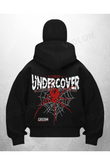 Undercover Baskılı Siyah Samuray Kar Maske Sweatshirt Hırka