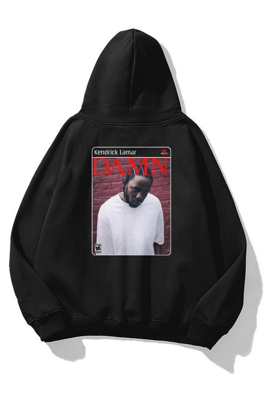 Unisex Damn Kendrick Lamar PS2 Sweatshirt Siyah