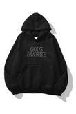 Unisex God's Favorite Taş Baskılı Sweatshirt Siyah