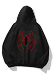 Unisex Örümcek Sweatshirt Siyah