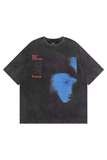 Unisex Savage Yıkamalı Oversize Tshirt