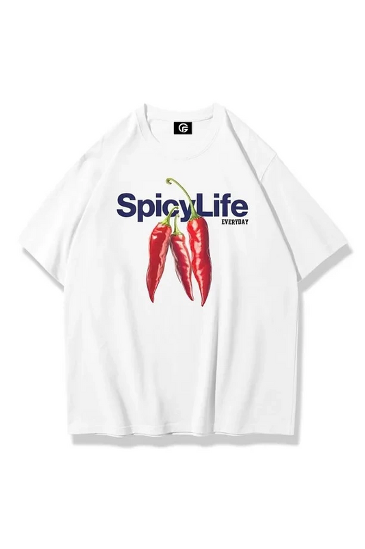 Unisex Spicylife Tshirt Beyaz