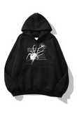 Unisex Spider R Sweatshirt Hoodie Siyah