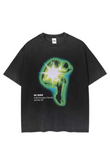 Unisex We Born Yıkamalı Oversize Tshirt