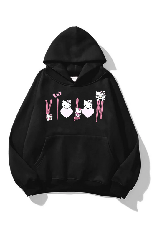 Violon Series Hello Kitty Baskılı Oversize Sweatshirt