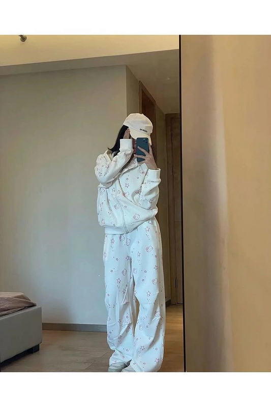 Y2K Sanrio Hello Kitty Alt Üst Eşofman Takımı