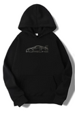Y2K Unisex Oversize Taşlı Porsche Hoodie Sweatshirt